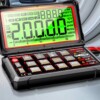 Multimètre ordinateur numérique professionnel avec diagnostic auto écran LCD 1000V 10 AMP avec pince et piques + accessoires