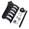 Collecteur d'admission en aluminium pour BMW M50 turbo + rampe d'injecteurs + papillon moteur 90mm kit complet Noir