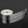 Cinta de aislamiento térmico de escape de 50 mm x 15 m con revestimiento de aluminio (+6 collares de acero inoxidable)