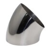 Gomito sottile in acciaio inox, spessore 1,2 mm, per la produzione di scarichi ad angolo di 45°, diametro da 51 a 89 mm - immagine 3