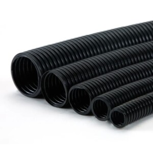 Guaina elettrica corrugata ICTA nera diametro da 4 a 30 mm Lunghezza 1 metro