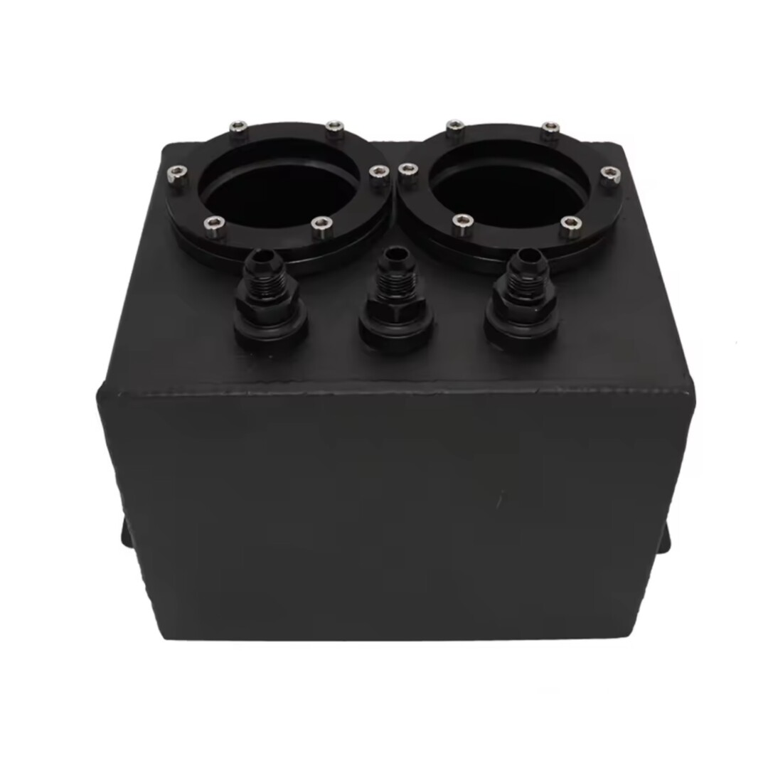 Boite tampon en aluminium 3L double pompe à essence type 044, AEM 60mm, raccords Dash 6 – Image 8