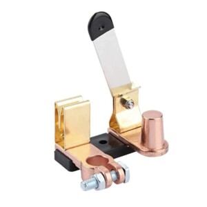Coupe circuit à levier isolateur de batterie pour borne négative 6V, 12V et 24V pour camping cars, camions, tracteurs, intensité 300 ampères