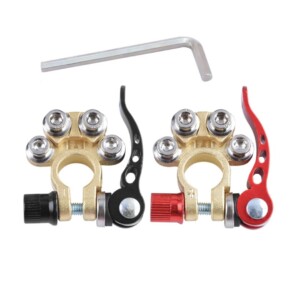 Bornes de batterie avec poignées déconnexion rapide 6V, 12V et 24V pour camping cars, camions, tracteurs