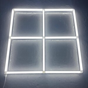 Led ceiling light grid 4 squares white 1M x 1M 96W 6500K Detailing Barber Garage Gym