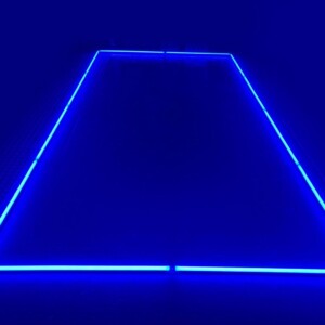 Lampe LED de plafond rectangle bleu 2.4M x 4.8M 192W