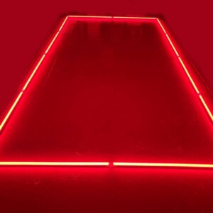 Lampe LED de plafond rectangle rouge 2.4M x 4.8M 192W