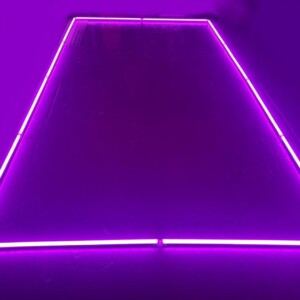 Lampe LED de plafond rectangle rose 2.4M x 4.8M 192W