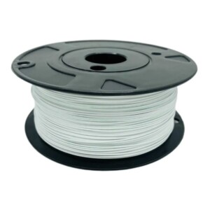 Tefzel wire for Aviation and Motorsport "Mil Spec" wiring harnesses, section 1mm2 18AWG, colour White, Black, Red, length 5 metres - Blanc