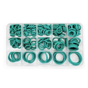 Kit de joints toriques FKM verts – Ø6 à Ø25 mm – 175 pièces – caoutchouc fluoré Viton – haute résistance huile et haute température