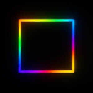 Lampe LED carrée RGB – 0,5 m x 0,5 m – 7,2W – 230V – Contrôle Bluetooth