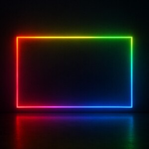 Lampe LED rectangulaire RGB – 2,4 m x 1,2 m – 30W – 230V – IP54 – Contrôle Bluetooth