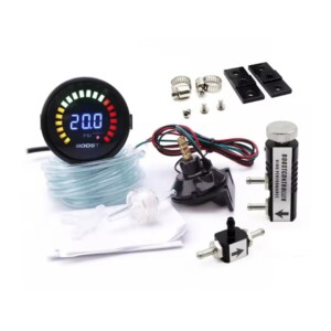 Manomètre de pression de turbo numérique 52mm 12 volts + robinet boost controler 1 à 3 bars
