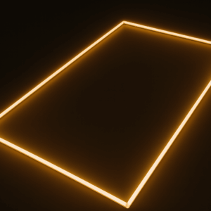 Lampe LED de plafond rectangulaire 2,4 m × 4,8 m – 192 W – 3000 K (blanc chaud) – Version dimmable en option