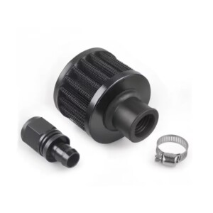 Black breather filter with DASH-10 Female connection