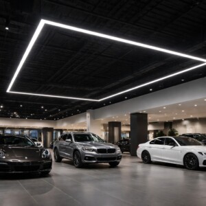 Rectangular LED ceiling lamp 3M x 6M - 236W - cool white 6500K - Dimmable option