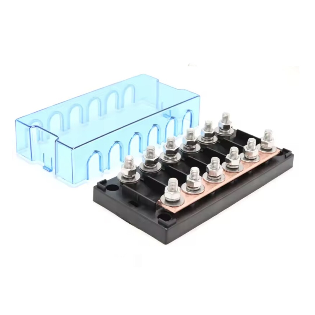 ANM / MEGA 6-channel high-power fuseholders - M8 studs - 12V to 48V - IP54 - With 50A fuses - Image 4