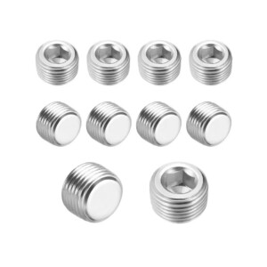Male plug 1/8 NPT 304L stainless steel - Allen socket - Conical seal - Engine & Turbo