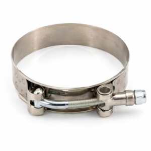 Collier Inox Renforcé à Tourillon – T-Bolt Clamp – Largeur 19 mm – Serrage Haute Pression – 7 Diamètres