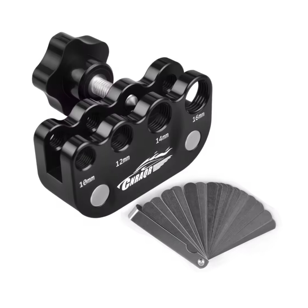 Outil Réglage Écartement Bougies (Gap Tool) M10 M12 M14 M16 + Jeu de Cales 0,04 à 0,88 mm – Réglage Précis Allumage