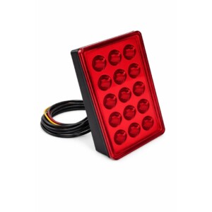 Feu de Pluie FIA LED 12V – Étanche IP68 – 15 LEDs Haute Puissance – Feu Arrière Motorsport Rallye Circuit
