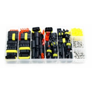 Mallette Connecteurs AMP Superseal 192 Pièces – Étanches IP67 – 1 à 4 Voies – Kit Électrique Automobile Agricole Complet