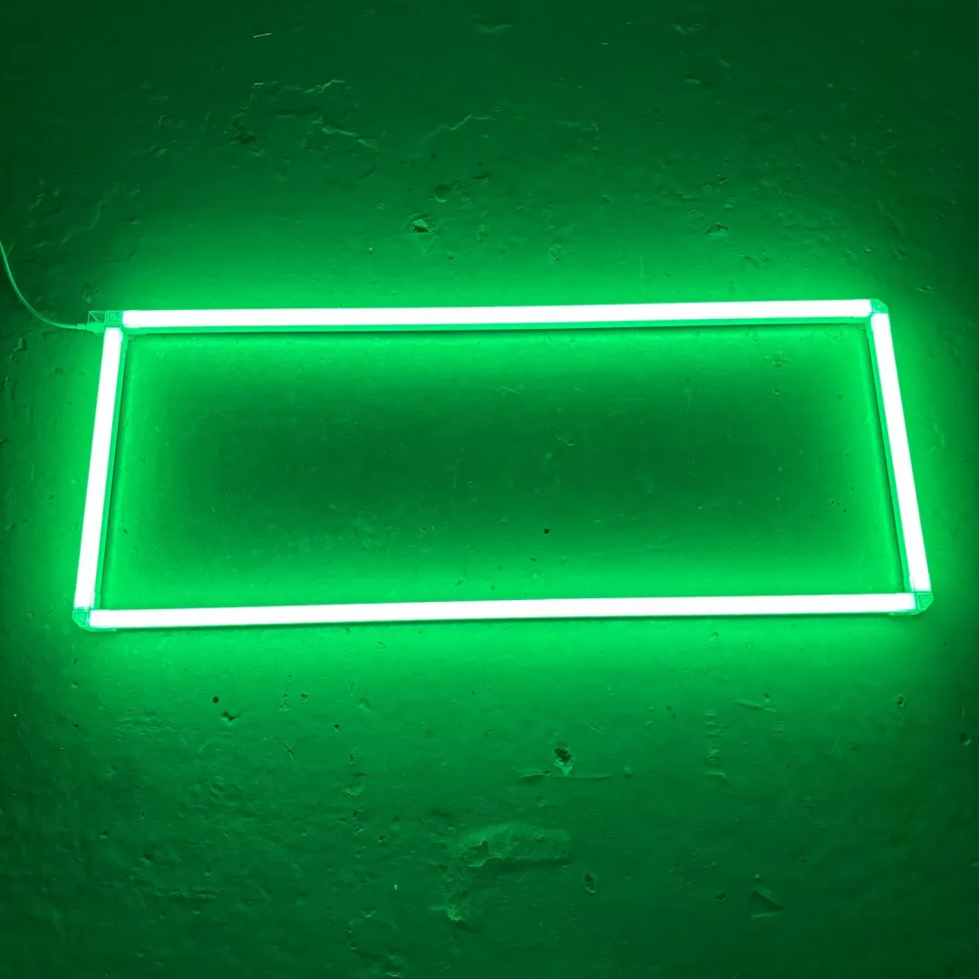 Lampada a soffitto LED rettangolo 1,2M x 0,5M 45W Verde dettaglio garage barbiere palestra - immagine 3